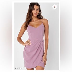 Mauve pink bodycon dress